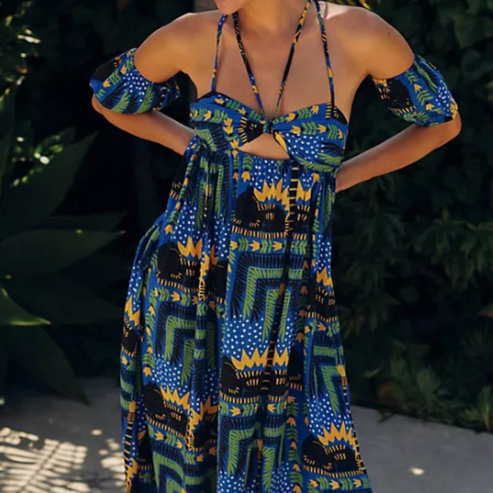 João Incerti for Anthropologie Strappy Bandeau Dress‎